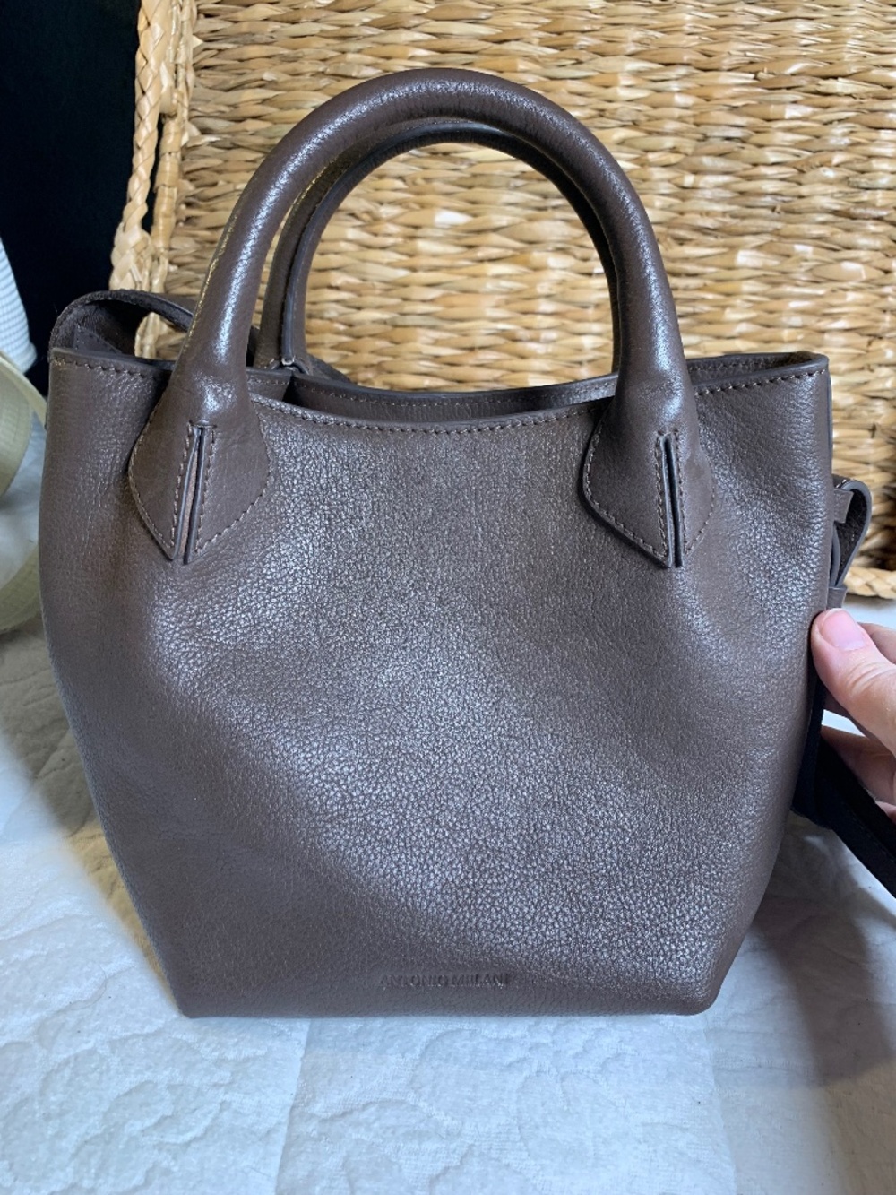 Antonio Melani chocolate brown handbag NWOT